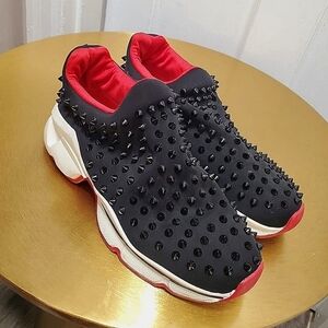 Yoki Aria Women's Black Sneakers With Spikes Size 7 🌴